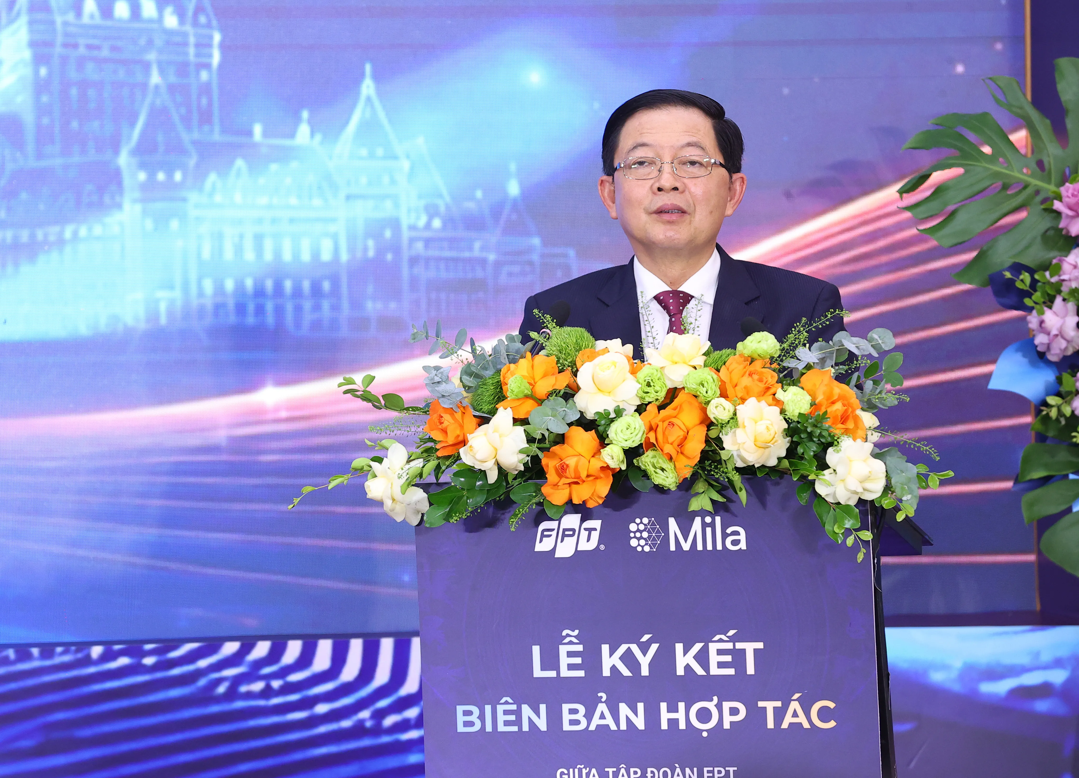 Phó Thủ tướng Chính phủ Hồ Quốc Dũng phát biểu tại sự kiện. Ảnh_ Nguyễn Điệp_TTXVN.webp