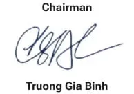 Chữ ký Chủ tịch HĐQT